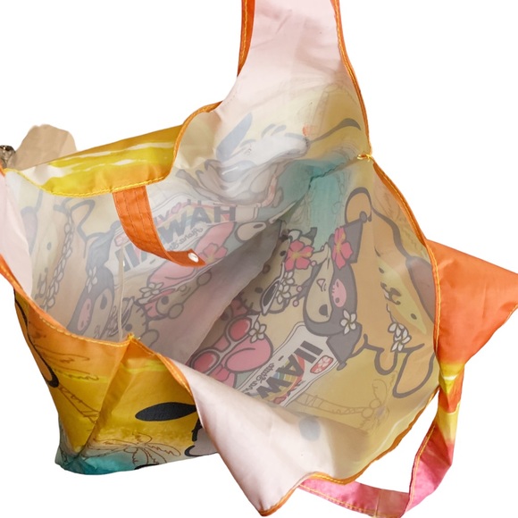 I Love Hawaii Sanrio Character Tote Bag Hello Kitty Keroppi Pochacco - Picture 6 of 6